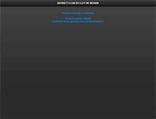 Tablet Screenshot of basketluydebearn.clubdefrance.com